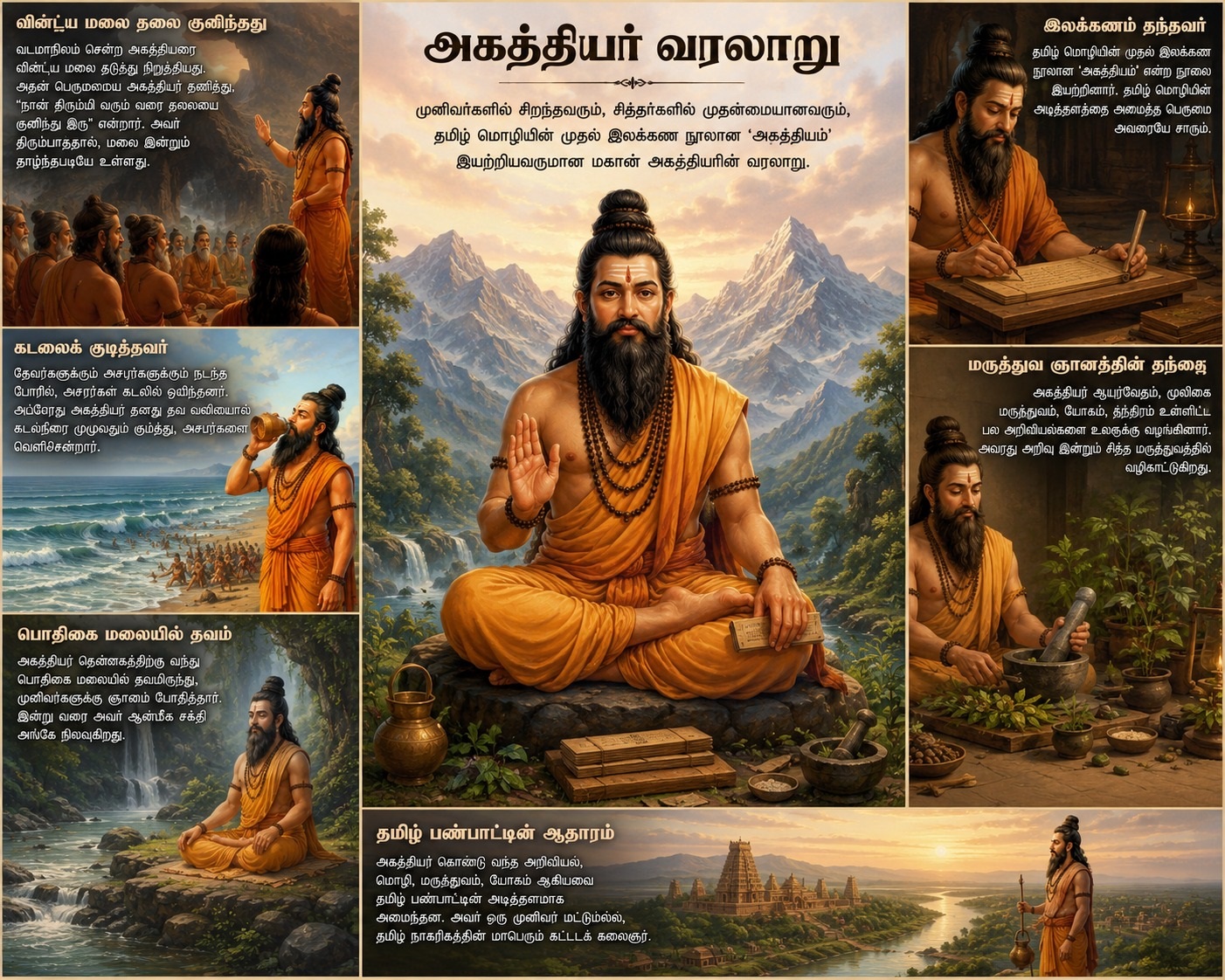 கடல்நீரை மாயமாக்கிய சித்தரின் கதை: அகத்தியர் வரலாறு!