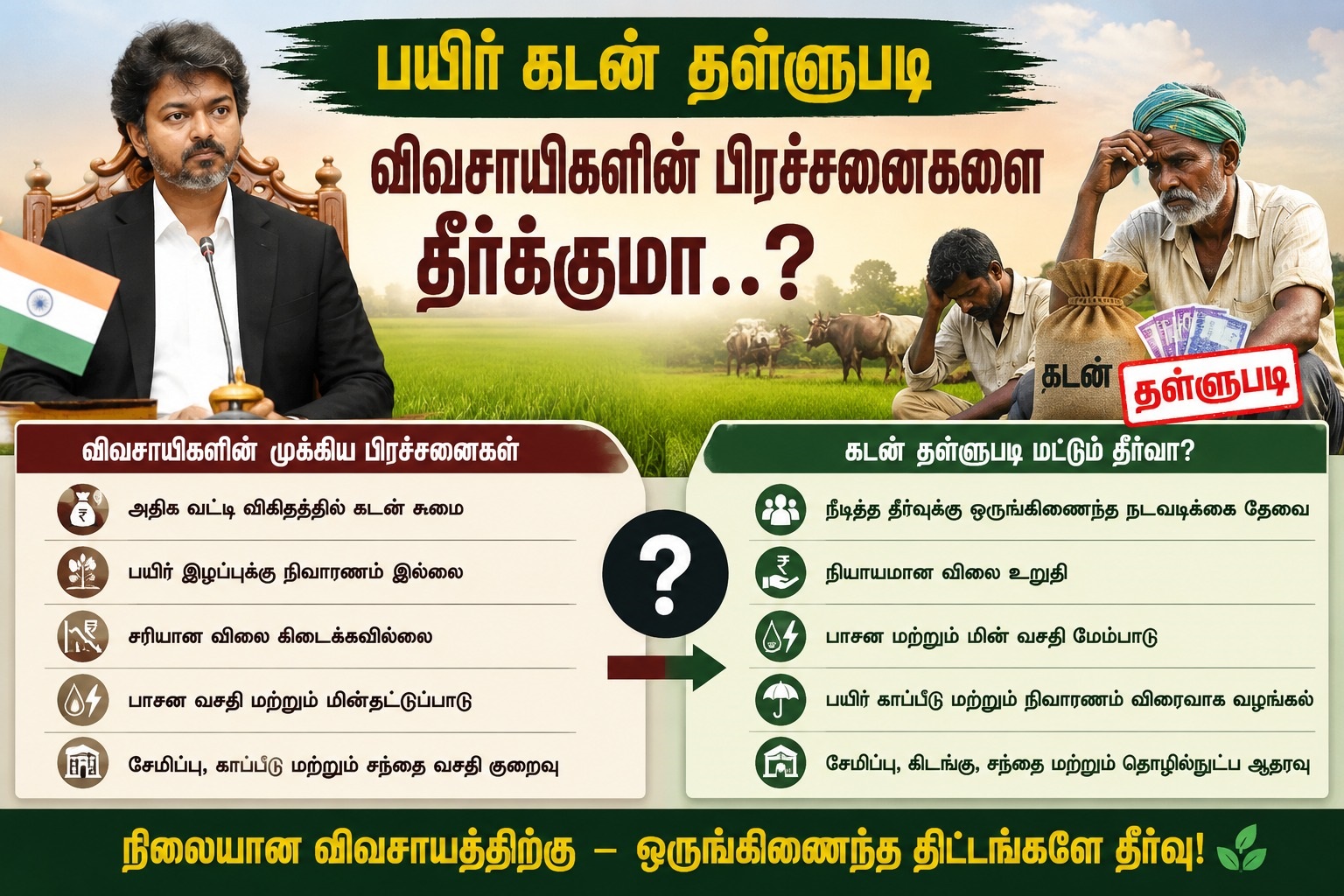 பயிர் கடன் தள்ளுபடி விவசாயிகளின் பிரச்சனைகளை தீர்க்குமா?